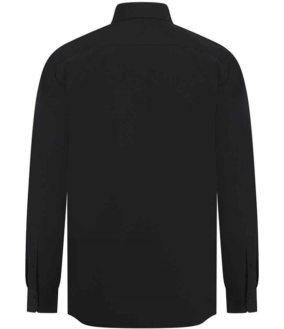 Henbury Long Sleeved Cotton Feel Coolplus® Shirt