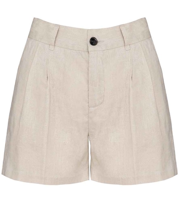 Spasso Ladies Linen Bermuda Shorts