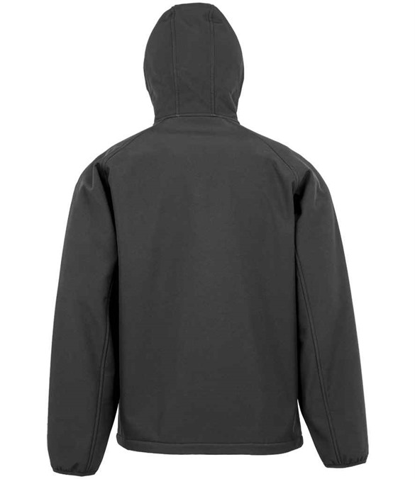 Result Recycled Three Layer Printable Hooded Soft Shell Jacket