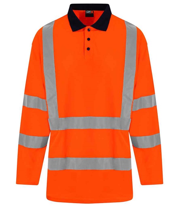 ProRTX High Visibility Long Sleeve Polo Shirt