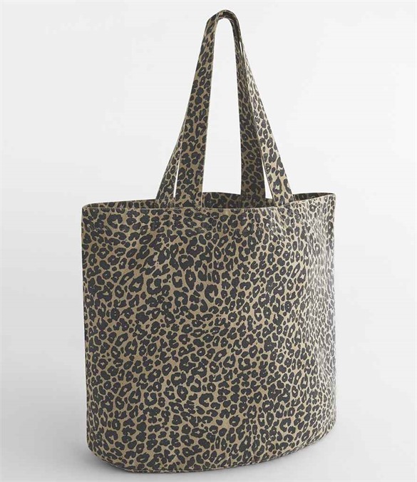 Westford Mill Leopard Print Canvas Shopper