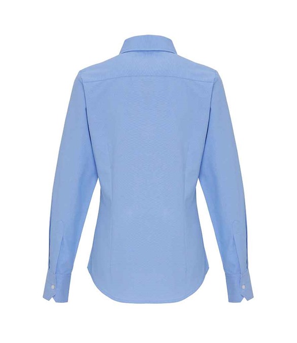 Premier Ladies Long Sleeve Striped Oxford Shirt