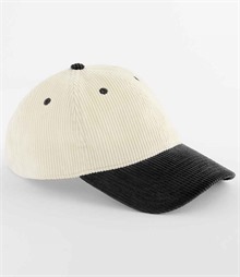 Beechfield Contrast Peak Corduroy Cap