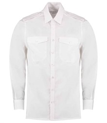 Kustom Kit Long Sleeve Tailored Pilot Shirt