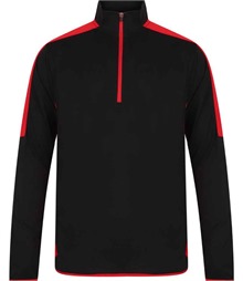 Finden + Hales Contrast Zip Neck Midlayer Top