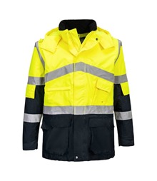 Hi-Vis Breathable Contrast Rain Jacket