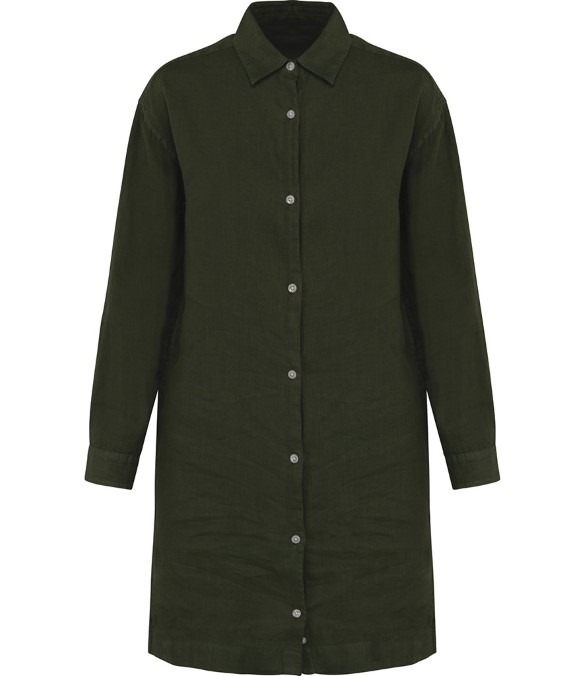 Spasso Ladies Linen Dress Shirt