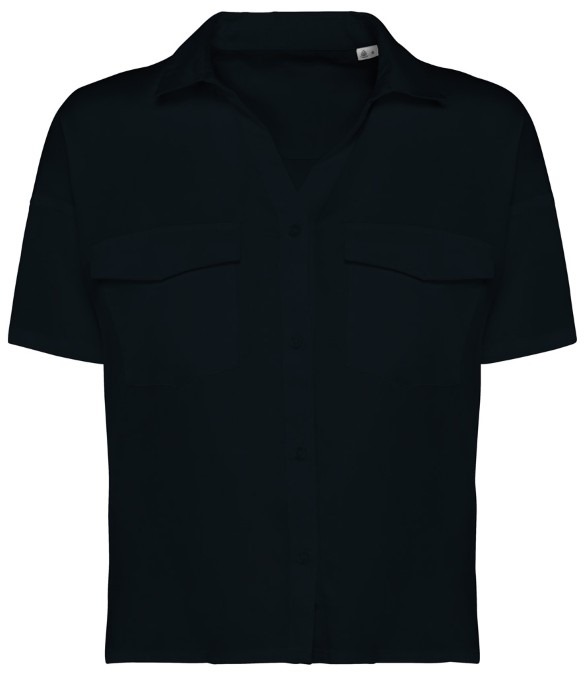 Spasso Ladies Short Sleeve Oversized TENCEL™ Shirt